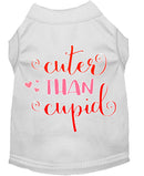 Pet Dog & Cat Shirt Screen Printed, "Cuter Than Cupid"