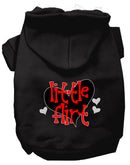 Pet, Dog & Cat Hoodie Screen Printed, "Little Flirt"