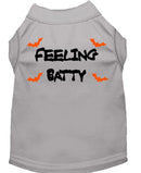 Halloween Pet Dog & Cat Shirt Screen Printed, "Feeling Batty"