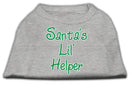 Christmas Screenprinted Dog Shirt, "Santa's Lil Helper"