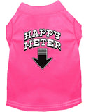 Pet Dog & Cat Shirt Screen Printed, "Happy Meter"