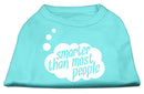 Pet Dog & Cat Shirt Screen Printed, "Smarter Than Most People"