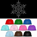 Pet Dog & Cat Shirt Rhinestone, "Snowflake"