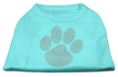 Pet Dog & Cat Shirt Rhinestone, "Orange Paw"