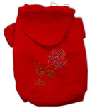 Pet, Dog & Cat Hoodie Rhinestone, "Multi Colored Flower"