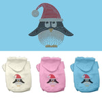 Christmas Pet, Dog & Cat Hoodie Rhinestone, "Santa Penguin"