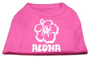 Pet Dog & Cat Shirt Screen Printed, "Aloha Flower"