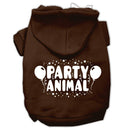 Pet Dog & Cat Hoodie Screen Printed, "Party Animal"