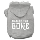 Pet, Dog & Cat Hoodie Screen Printed, "Bad To The Bone"
