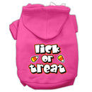 Halloween Pet, Dog & Cat Hoodie Screen Printed, "Lick or Treat"