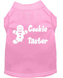 Christmas Pet Dog & Cat Shirt Screen Printed, "Cookie Taster"