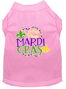 Pet Dog & Cat Shirt Screen Printed, "Little Miss Mardi Gras"