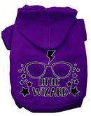 Pet Dog & Cat Hoodie Screen Printed, "Little Wizard"