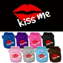 Pet Dog & Cat Hoodie Screen Printed, "Kiss Me"