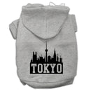 Pet Dog & Cat Hoodie Screen Printed, "Tokyo Skyline"