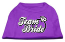 Pet Dog & Cat Shirt Screen Printed, "Team Bride"