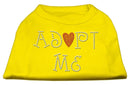 Pet Dog & Cat Shirt Rhinestone,"Adopt Me"