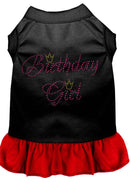 Pet Dog & Cat Dress Rhinestone, "Birthday Girl"