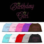 Pet Dog & Cat Shirt Rhinestone, "Birthday Girl"