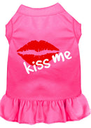 Dog Dress, Screen Printed, "Kiss Me"
