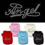 Pet, Dog & Cat Hoodie Rhinestone, "Angel"