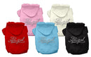 Pet, Dog & Cat Hoodie Rhinestone, "Angel"