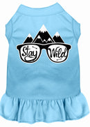 Pet Dog & Cat Dress Screen Printed, "Stay Wild"