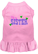 Pet Dog & Cat Dress Screen Printed, "Big Sister"