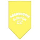 Pet and Dog Bandana Screen Printed, "Aberdoggie & Fetch NY"