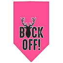 Pet and Dog Bandana Screen Printed, "Buck Off"