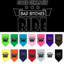 Pet and Dog Bandana Screen Printed, "Bitches Ride"