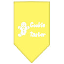 Christmas Pet and Dog Bandana Screen Printed, "Cookie Taster"