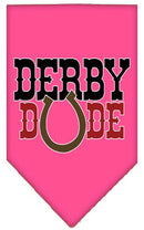 Pet and Dog Bandana Screen Printed, "Derby Dude"
