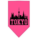 Pet and Dog Bandana Screen Printed, "Tokyo Skyline"