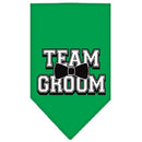 Pet and Dog Bandana Screen Printed, "Team Groom"