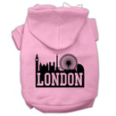Pet Dog & Cat Hoodie Screen Printed, "London Skyline"