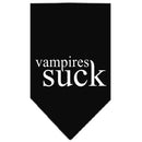 Halloween Pet and Dog Bandana Screen Printed, "Vampires Suck"