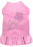 Pet Dog & Cat Dress Rhinestone, "Multi Flower"