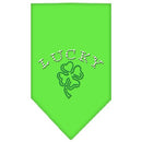 Pet and Dog Bandana Rhinestone, "Four Leaf Clover"