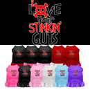 Dog Dress, Pet Dog & Cat Dress Screen Printed, "Love Your Stinkin Guts"