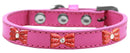 Dog, Puppy & Pet Widget Fashion Collar, "Red Glitter Bow"