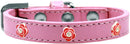 Dog, Puppy & Pet Widget Fashion Collar, "Red Roses"