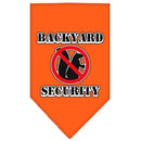 Pet and Dog Bandana Screen Printed, "Backyard Security"