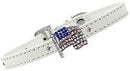Dog, Puppy & Pet Charm Collar, "USA Flag"