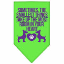 Pet and Dog Bandana Screen Printed, "Sometimes, The Smallest Things Take Up The Most Room In Your Heart"