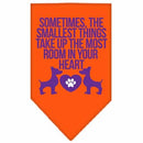 Pet and Dog Bandana Screen Printed, "Sometimes, The Smallest Things Take Up The Most Room In Your Heart"