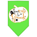 Halloween Pet and Dog Bandana Screen Printed, "Too Cute To Spook"