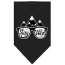 Dog Bandana Screen Printed, "Stay Wild"