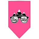 Dog Bandana Screen Printed, "Stay Wild"