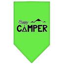 Pet and Dog Bandana Screen Printed, "Happy Camper"